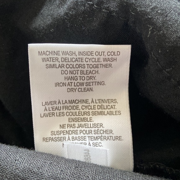 ADDITION Elle Linen Blend Pull-On Bermuda Shorts Black Size 2X - Picture 12 of 16